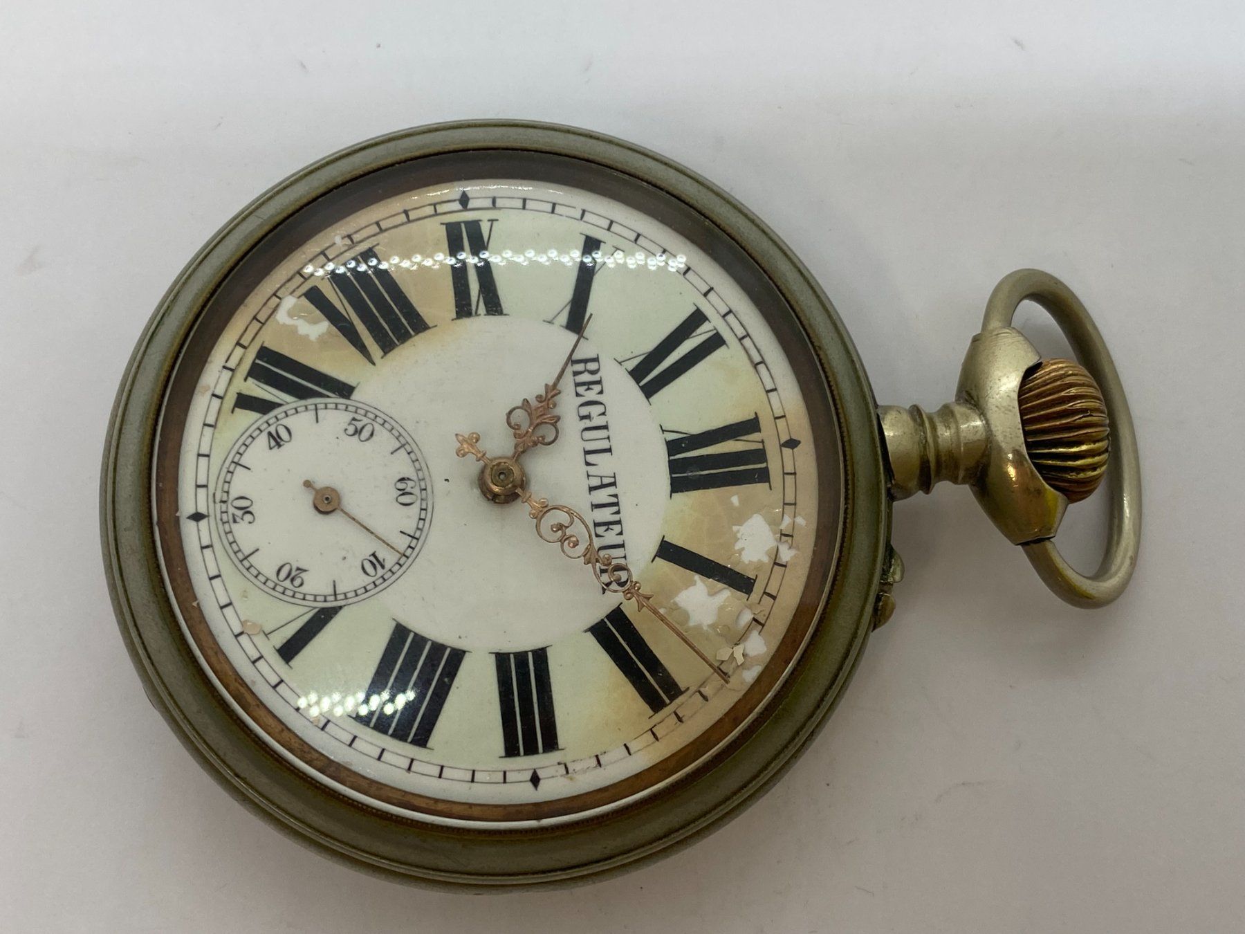 Orologi: REGULATEUR 64mm Taschenuhr läuft /i447 – Usato da Bern venduto da JMsoehne1987 2