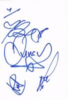 Blue R&B Band Autogramm signiert Karte 10x15cm