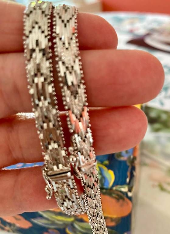Catenine: Collier e bracciale in argento  – Usato da Lugano venduto da kat_zfw5 1