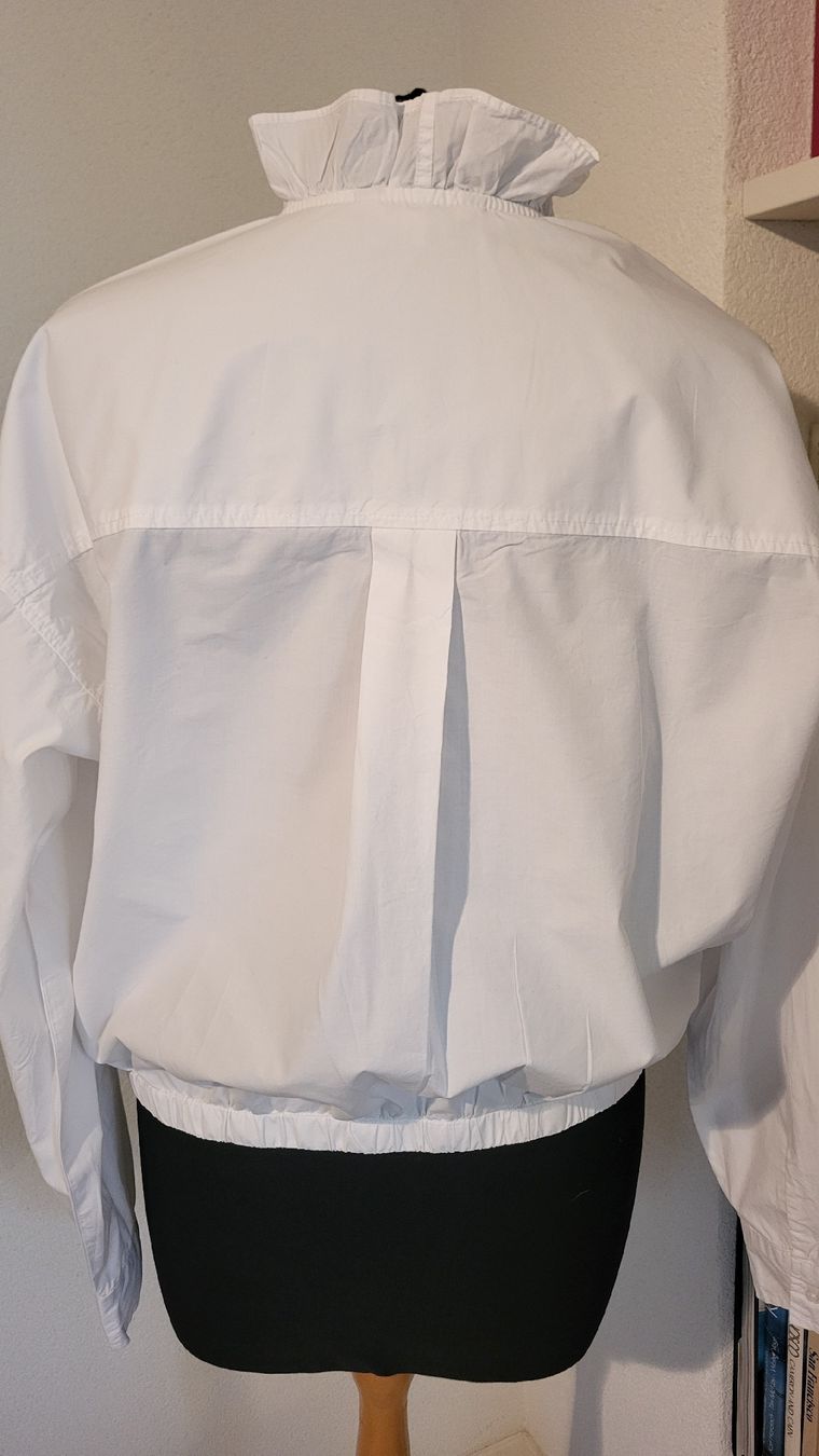 Herrlicher Camicette: Herrlicher Bluse, weiss, Gr. S, mit Rüschen – Nuovo (secondo la descrizione) da Wolfhausen venduto da Steffi0 2