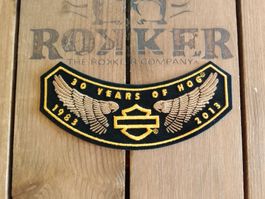 Harley Davidson Patch, 30 Years of HOG, Top Zustand!