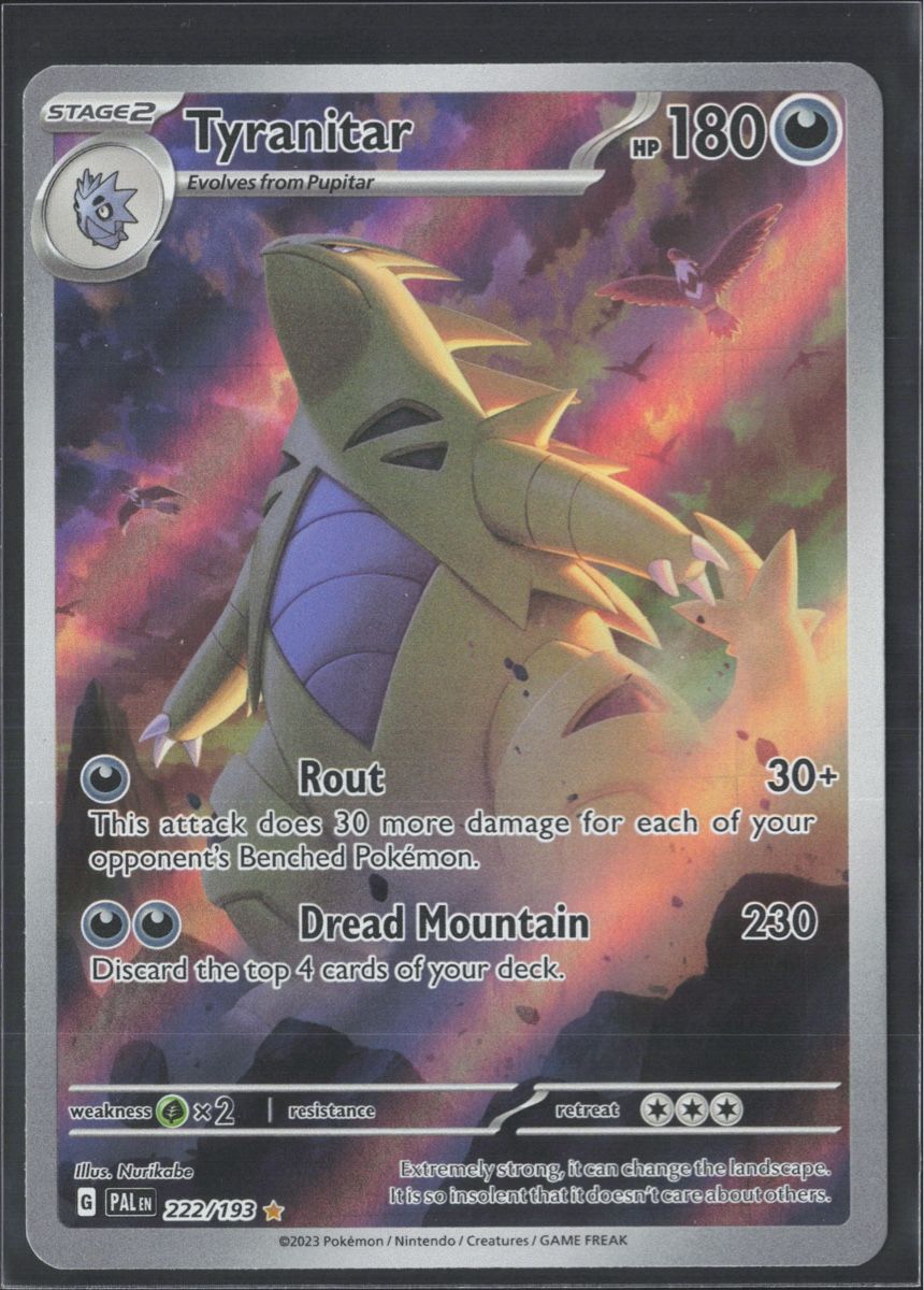Pokémon Sammelbilder & Trading cards: POKÉMON / Tyranitar / Paldea Evolved / Illustration 🇺🇸 – Gebraucht aus Herzogenbuchsee von TCG-HQ