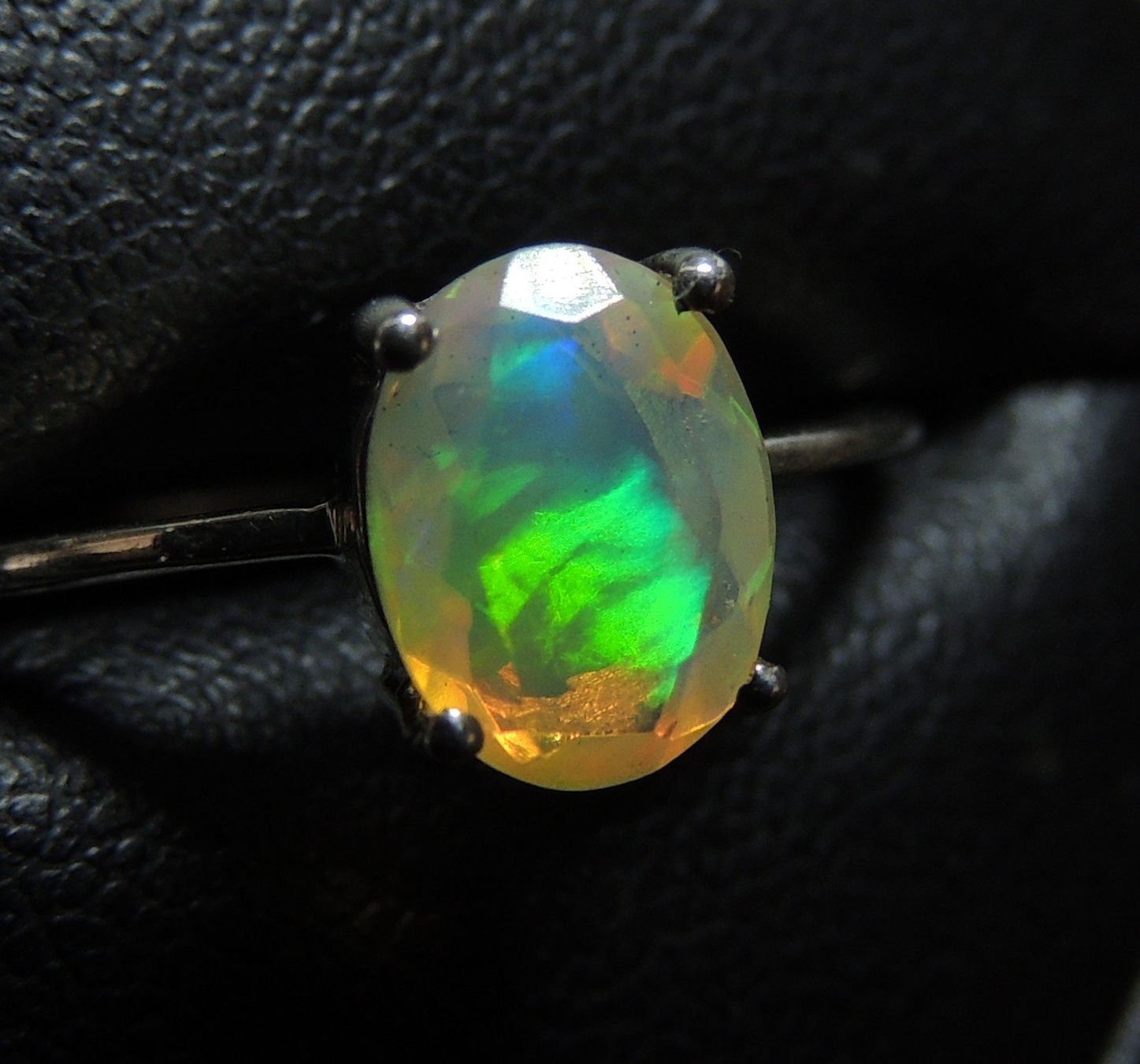 Anelli: Äthiopischer facettierter Opal Silber 925 Fingerring – Nuovo (secondo la descrizione) da Waldenburg venduto da schaller707 1