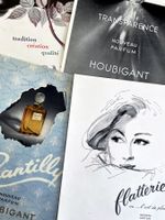Houbigant Parfum - 4 alte Werbungen / Publicités 1946/55