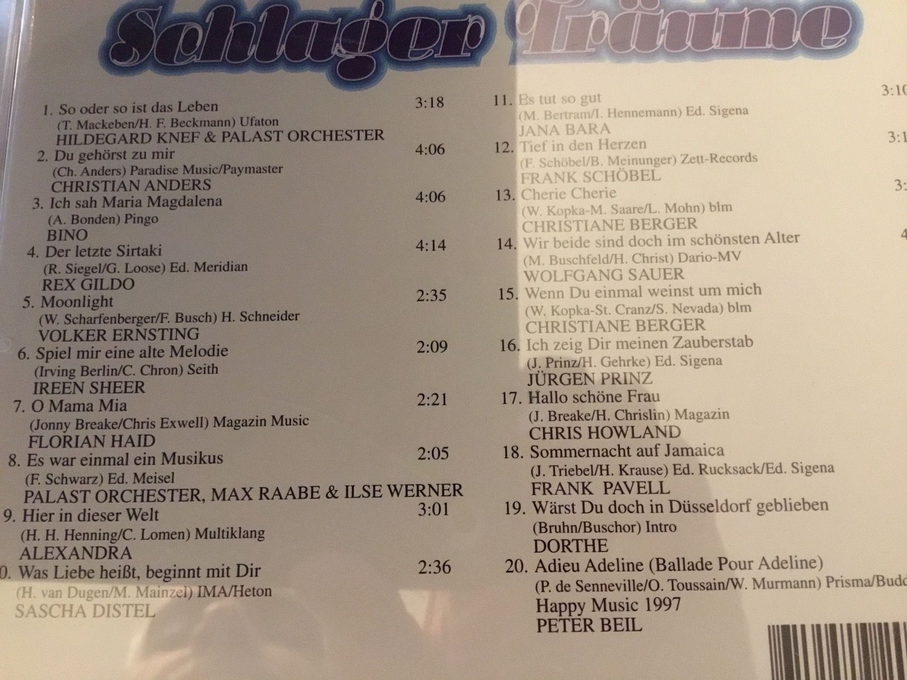 CD: Schlager Träume – Usato da Thierachern venduto da sweden08 1