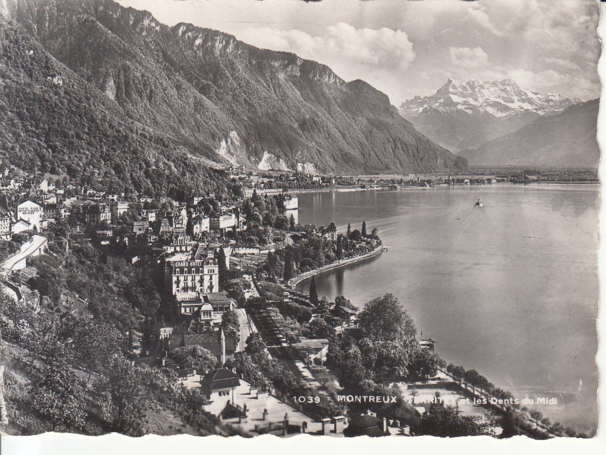 Cartoline postali: Montreux ca. 1950 – Usato da Bürglen TG venduto da StampGraf