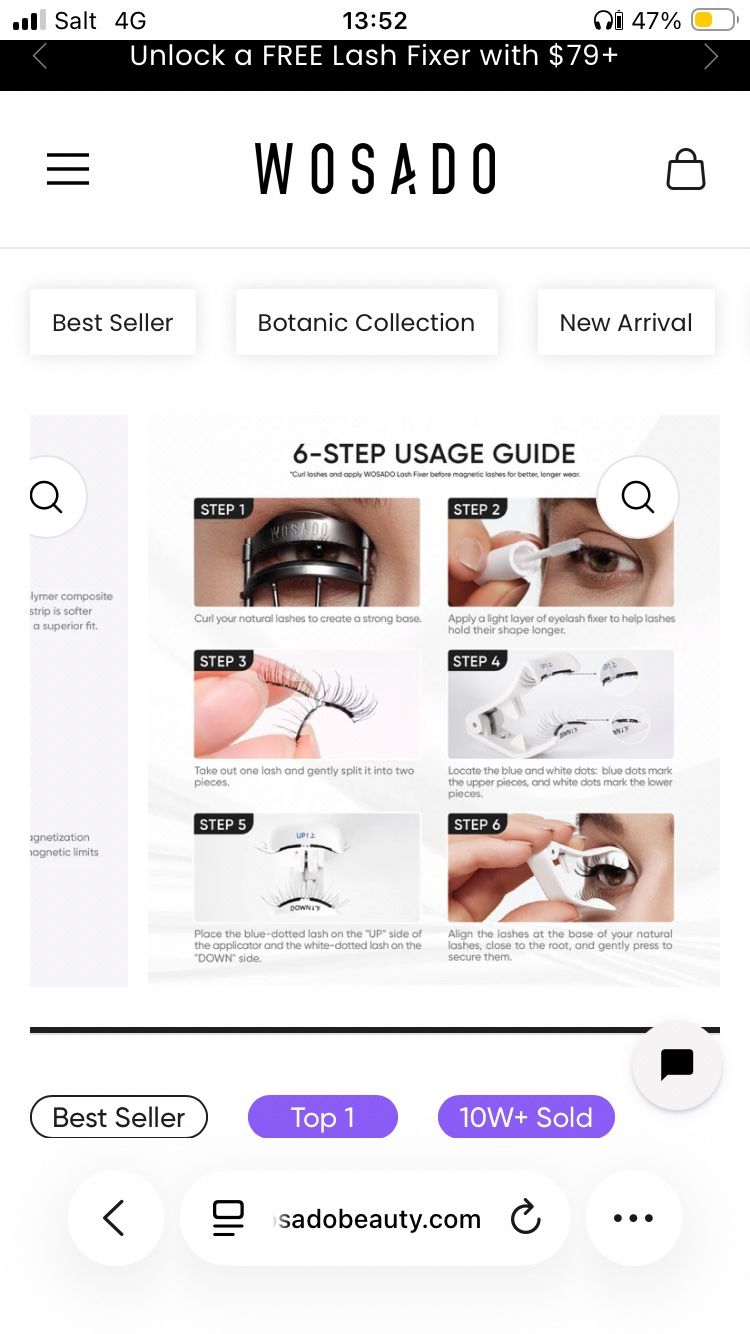 Maquillage: Magnetische Wimpern von Wosado – D'occasion à Zürich par MoanaK 4