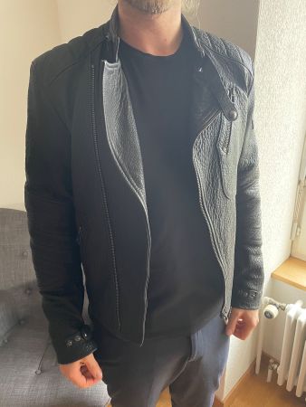 Belstaff Kendall Blouson Leather Jacket (48)