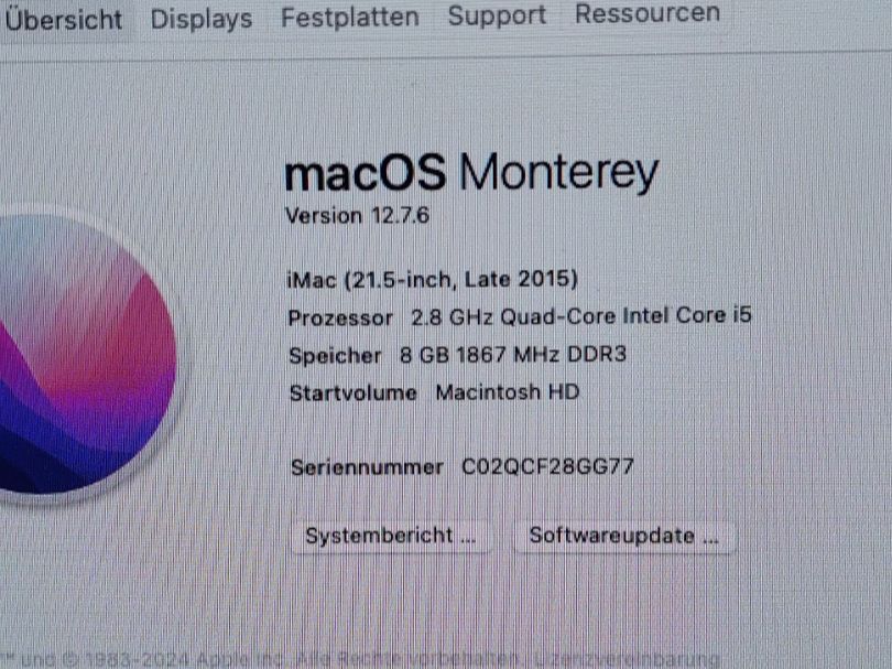 Apple PCs: Apple iMac 21.5" (Late 2015) – Gebraucht aus Bürglen UR von iigelti 1