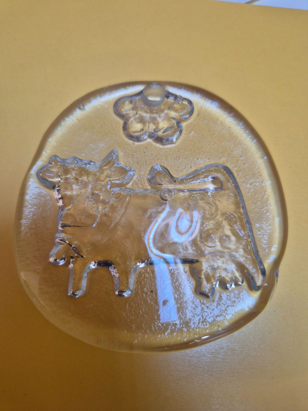 Glasi Hergiswil Bicchieri: Glasform mit Kuh - Glasi Hergiswil – Usato da Kriens venduto da honig01 1