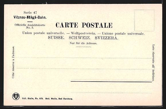 Cartoline postali: Vitznau, Ortsansicht mit Vierwaldstätte – Usato da Berlin venduto da bartko-reher 1