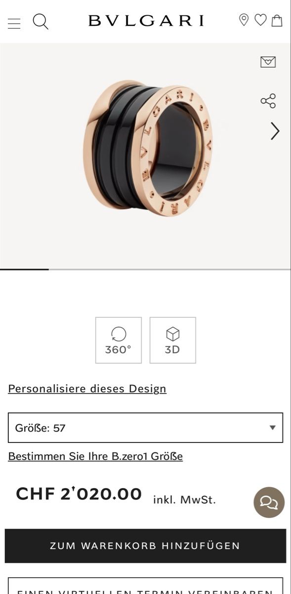 Bulgari Anelli: Bvlgari Ring bzero1 Rosegold – Usato da Zürich venduto da Manga04 8