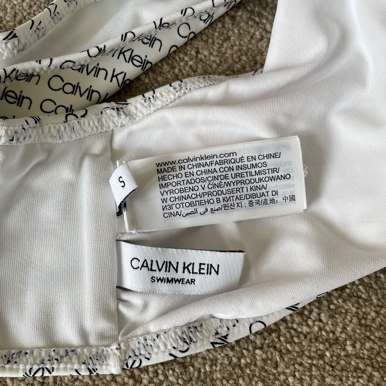 Calvin Klein Costumi da bagno & Bikini: Maillot de bain Calvin Klein NYC blanc, taille S – Nuovo (secondo la descrizione) da Jussy venduto da Retrove 7