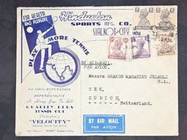 CL25 Enveloppe + Timbre Inde 1946