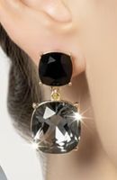 Jolies boucles d’oreilles en cristal tendance neuves 2,1cm