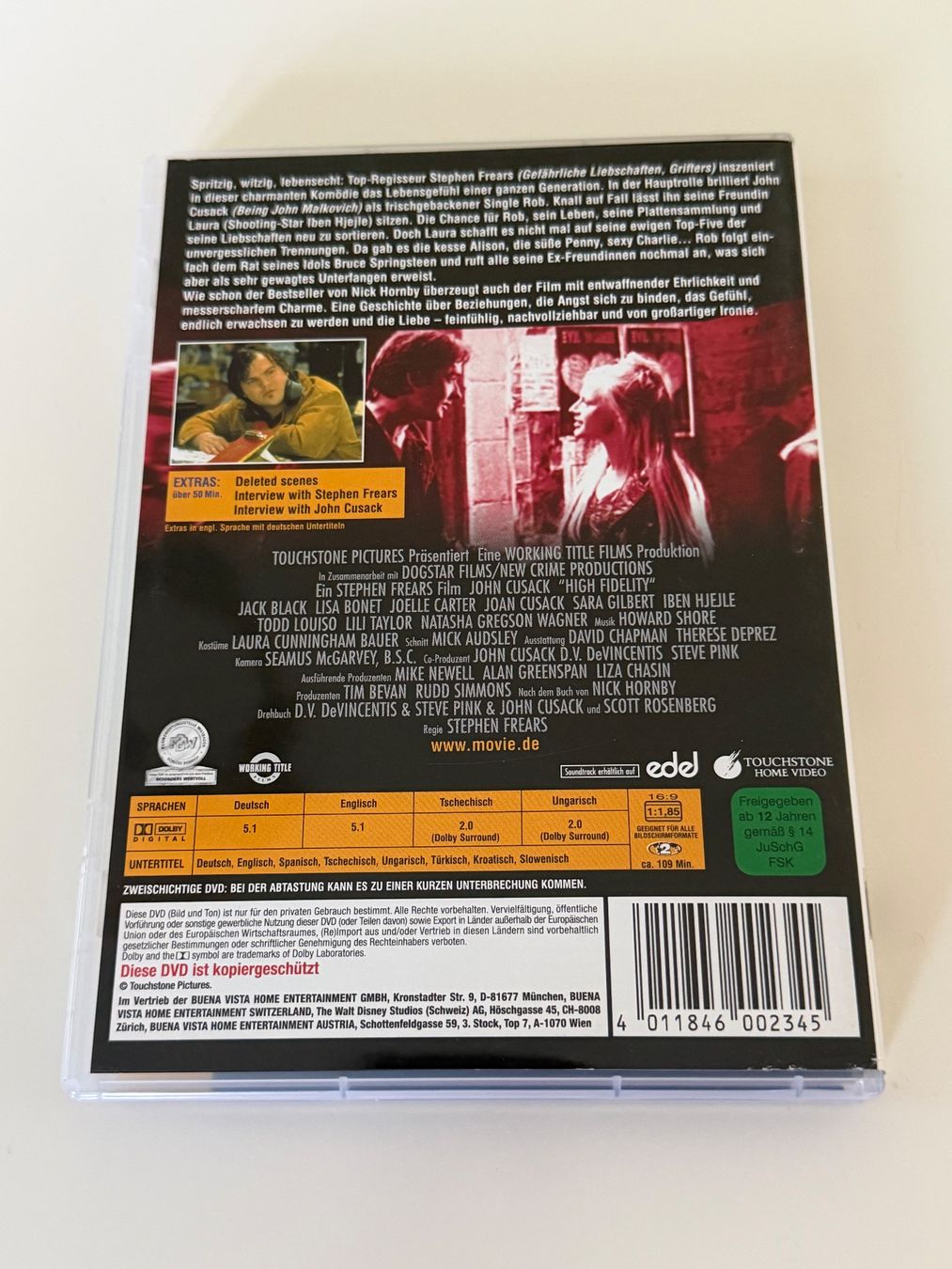 Tutti i DVDs: DVD John Cusack High Fidelity neuwertig – Nuovo (secondo la descrizione) da Altstätten SG venduto da sheamus 1