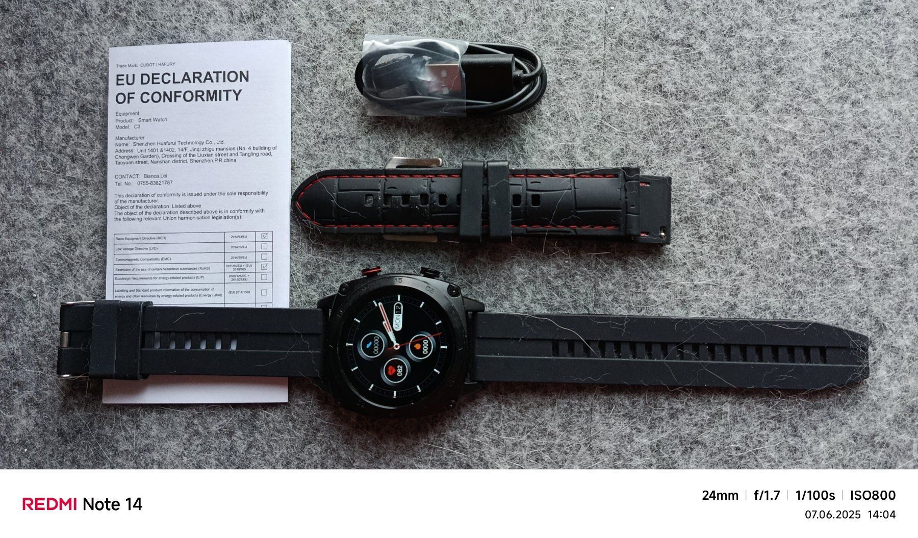 Smart Smartwatch: TOP SMARTWATCH - CUBOT C3 - NEUWERTIG MIT 2 ARMBAENDERN – Gebraucht aus Tobel von fuertinero 1