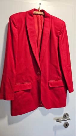 Blazer rosso misto lana tg.42