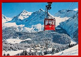 AK PPC BENKER AROSA WEISSHORNBAHN ALPNACH 1982