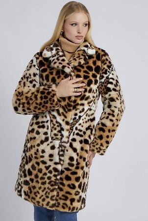 Guess Wintermantel Leo / Kunstfell - neuwertig