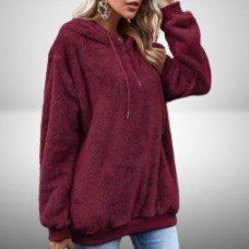 💕 Kuscheliger Damen Hoodie in Rot 💖💫