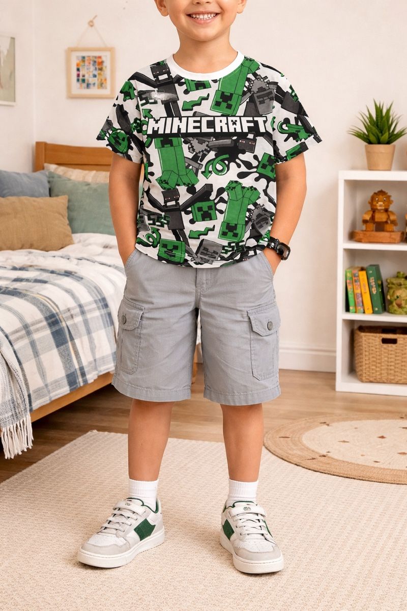 Camicie, T-shirt & Polo: T-SHIRT MINECRAFT ENFANT – Nuovo (secondo la descrizione) da Lausanne venduto da mar_6snp