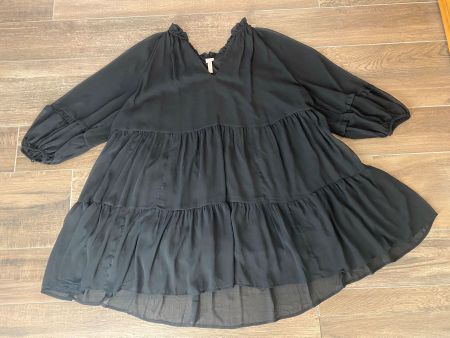 H&M Kleid elegant schwarz Gr. 2XL / 50-52