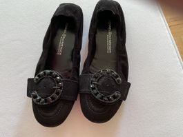 Ballerinas Kennel & Schmenger schwarz mit Schmuckstein