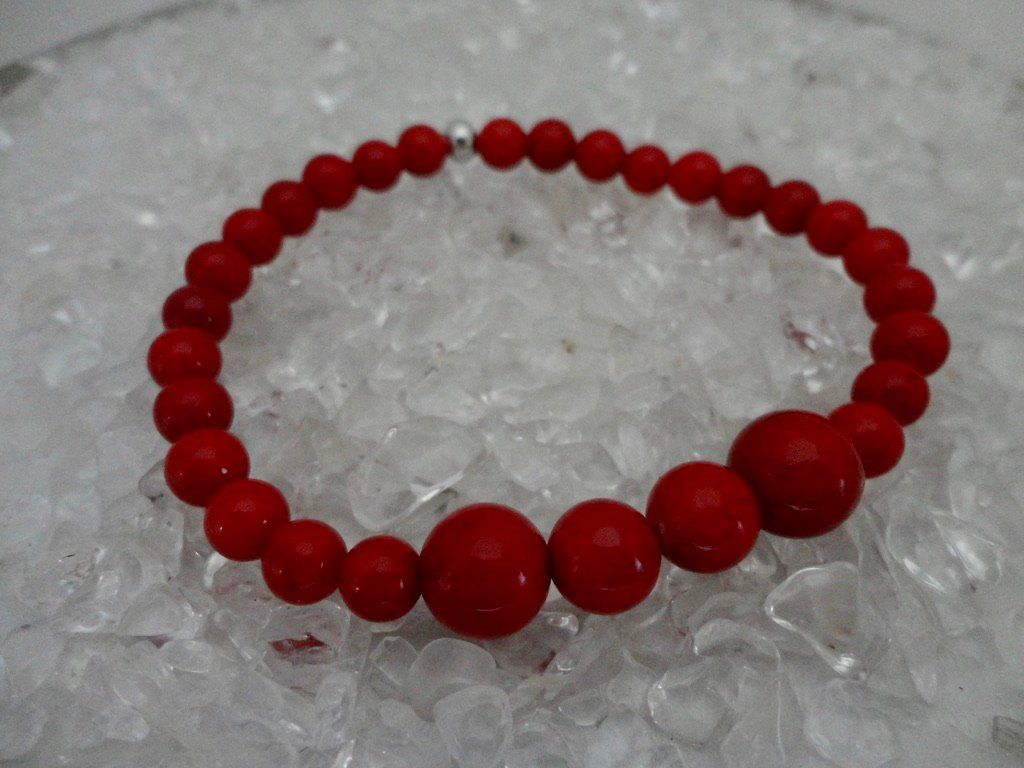 Armbänder & -reifen: Armband - Koralle synthetisch – Neu (gemäss Beschreibung) aus Biberist von tl-schmuck