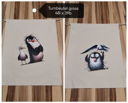 Turnbeutel Brotsack Pinguin Bag