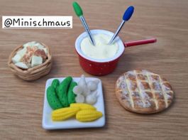 Fondue Set Handgemacht auch für Maileg