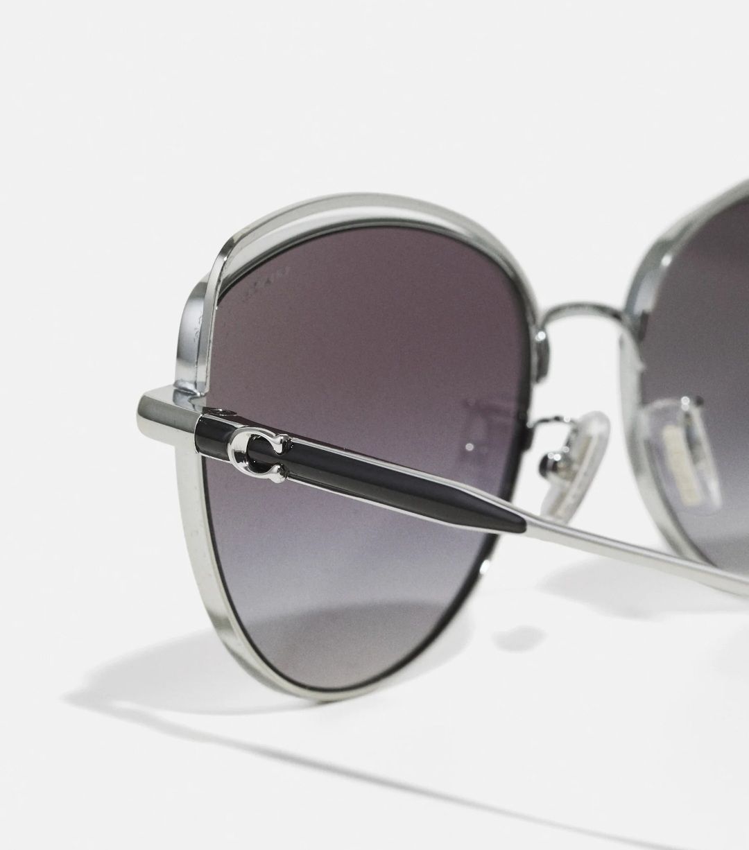 Coach Occhiali & Lenti: Coach Sonnenbrille - shiny silver /black/ grey – Nuovo e nell'imballaggio originale da Zürich venduto da ForeverLee 4