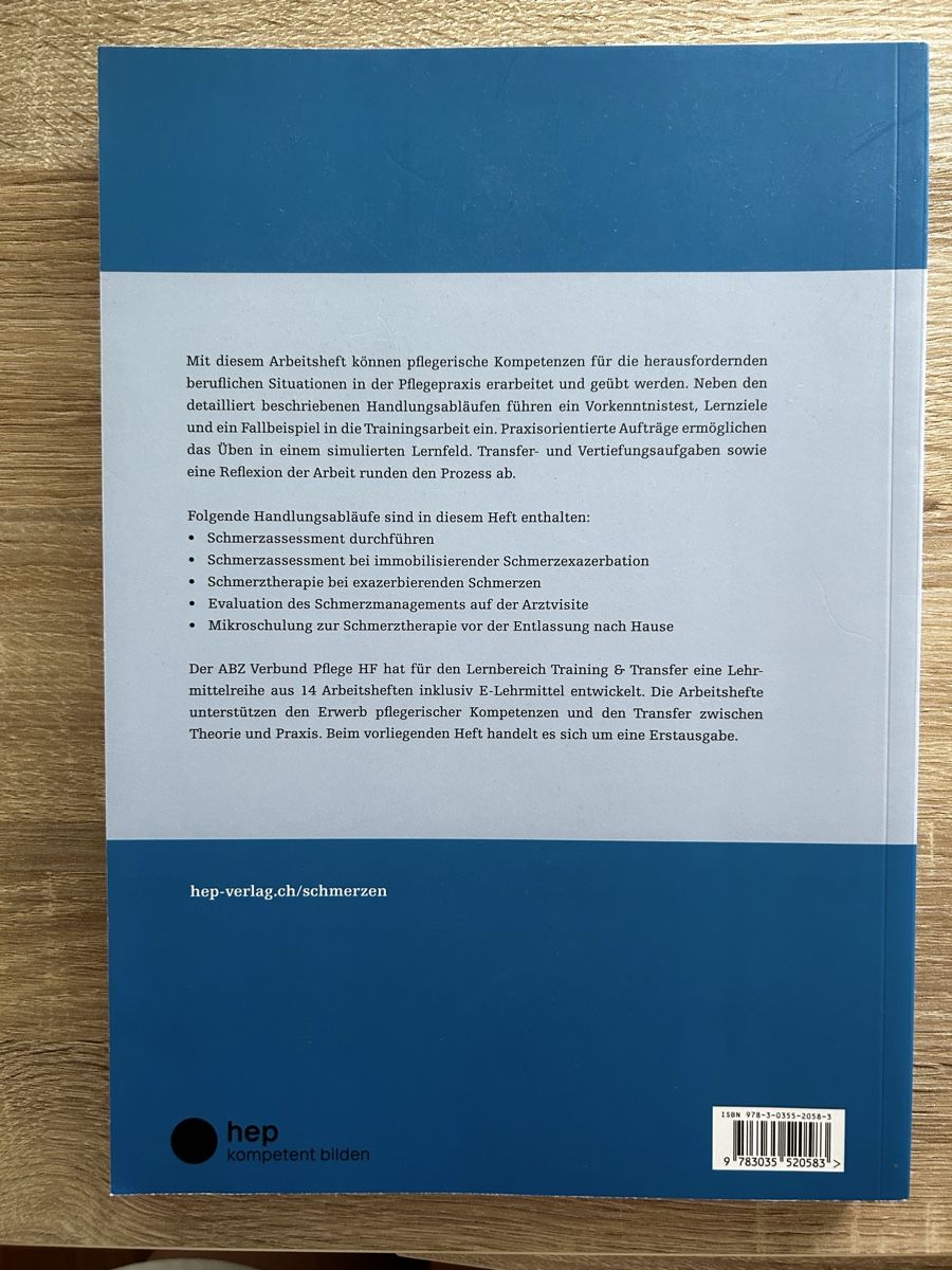 Libri: Pflege LTT Buch Schmerz 4. Auflage – Usato da Biel/Bienne venduto da Nadj_27AG 1