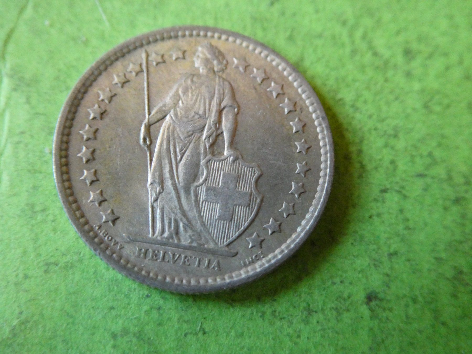 Tutti le monete: Schweiz 1962,  1/2 Franken - Silber – Usato da Hinterforst venduto da Rohusri 1