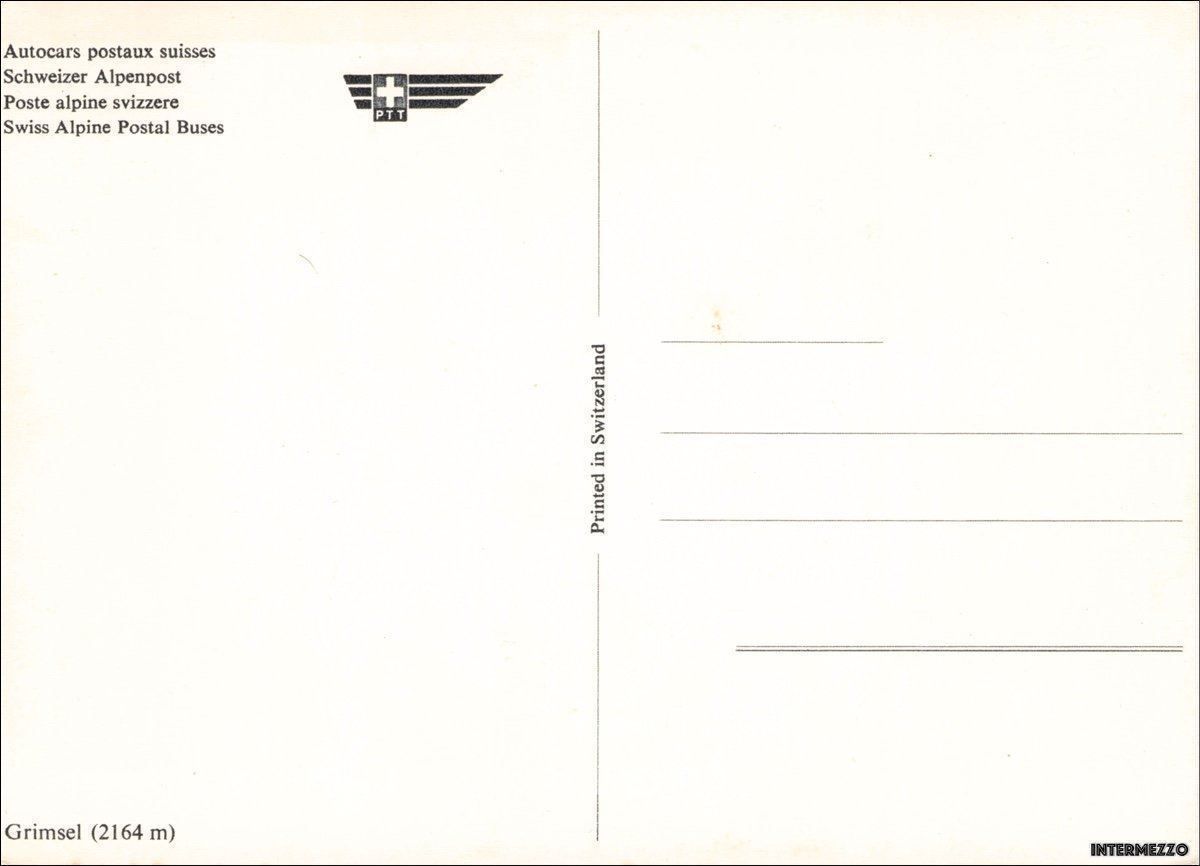Cartes postales: Postauto / Grimselstrasse Altes Postauto – D'occasion à Basel par intermezzo12 1