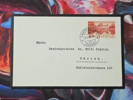 CL31 Enveloppe + Timbre Suisse 1941