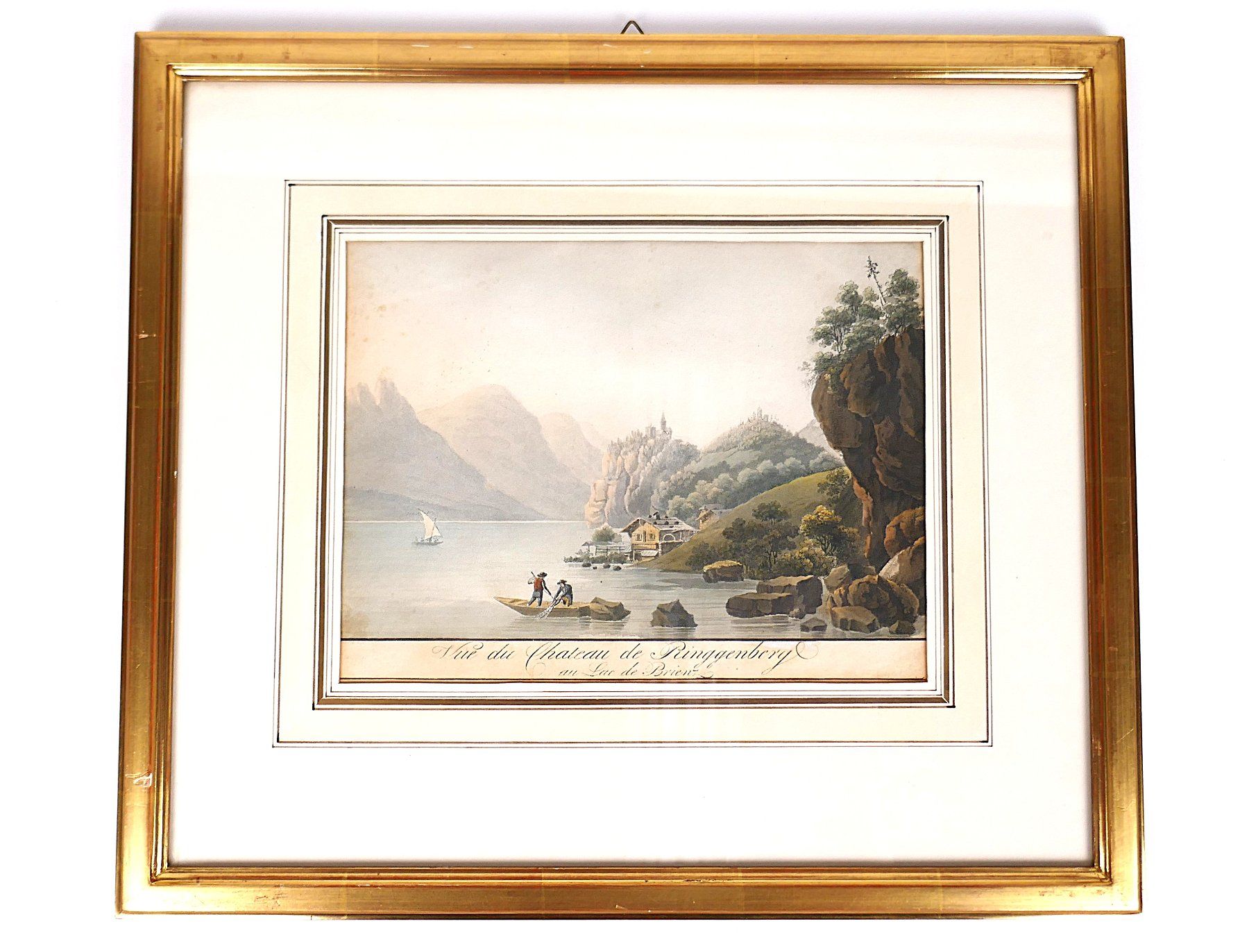 Gemälde: Bild: Vue du Chateau de Ringgenberg – Gebraucht aus Urtenen-Schönbühl von Restwert_Schoenbuehl