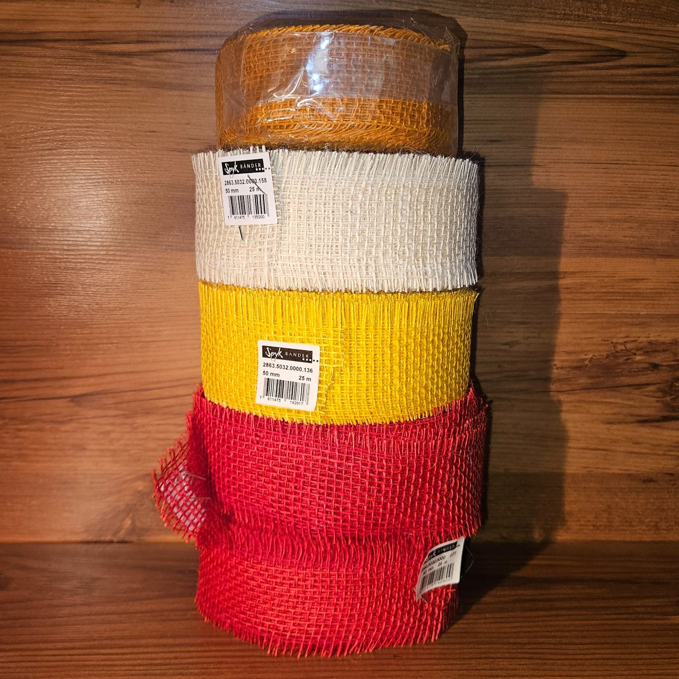 Dekobänder: Jute / Rupfen Bänder 5 Rollen – Neu (gemäss Beschreibung) aus Reichenbach i. K. von ANiZu83