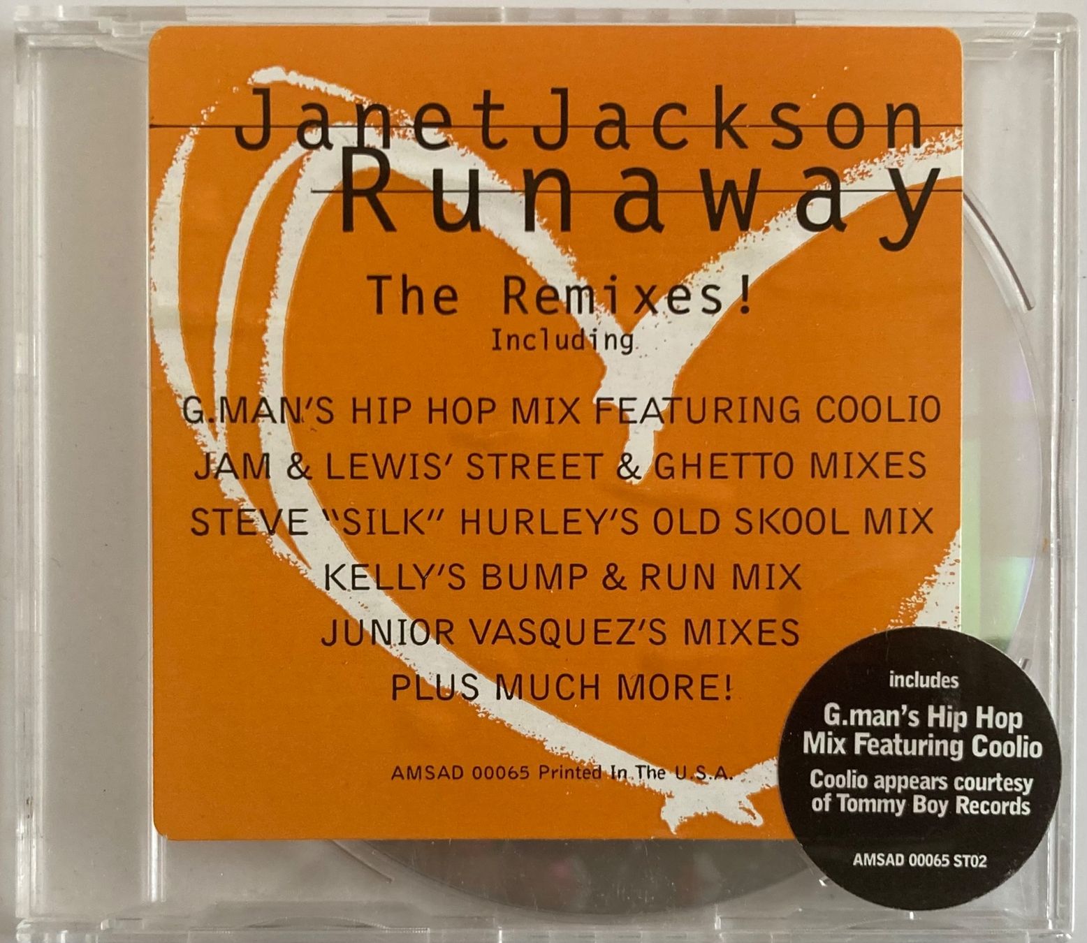 CD: JANET JACKSON - RUNAWAY (THE REMIXES!) – Usato da Poliez-Pittet venduto da Newtown-Records