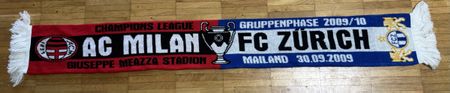 FC Zürich - AC Milan Matchschal, Saison 2009/2010 Selten!