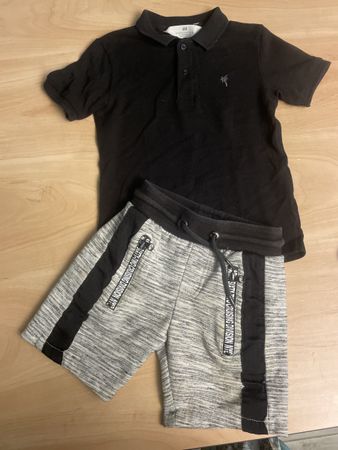 H&M Sommer Set,Gr. 98/104, Schwarz/Grau, Top Zustand!