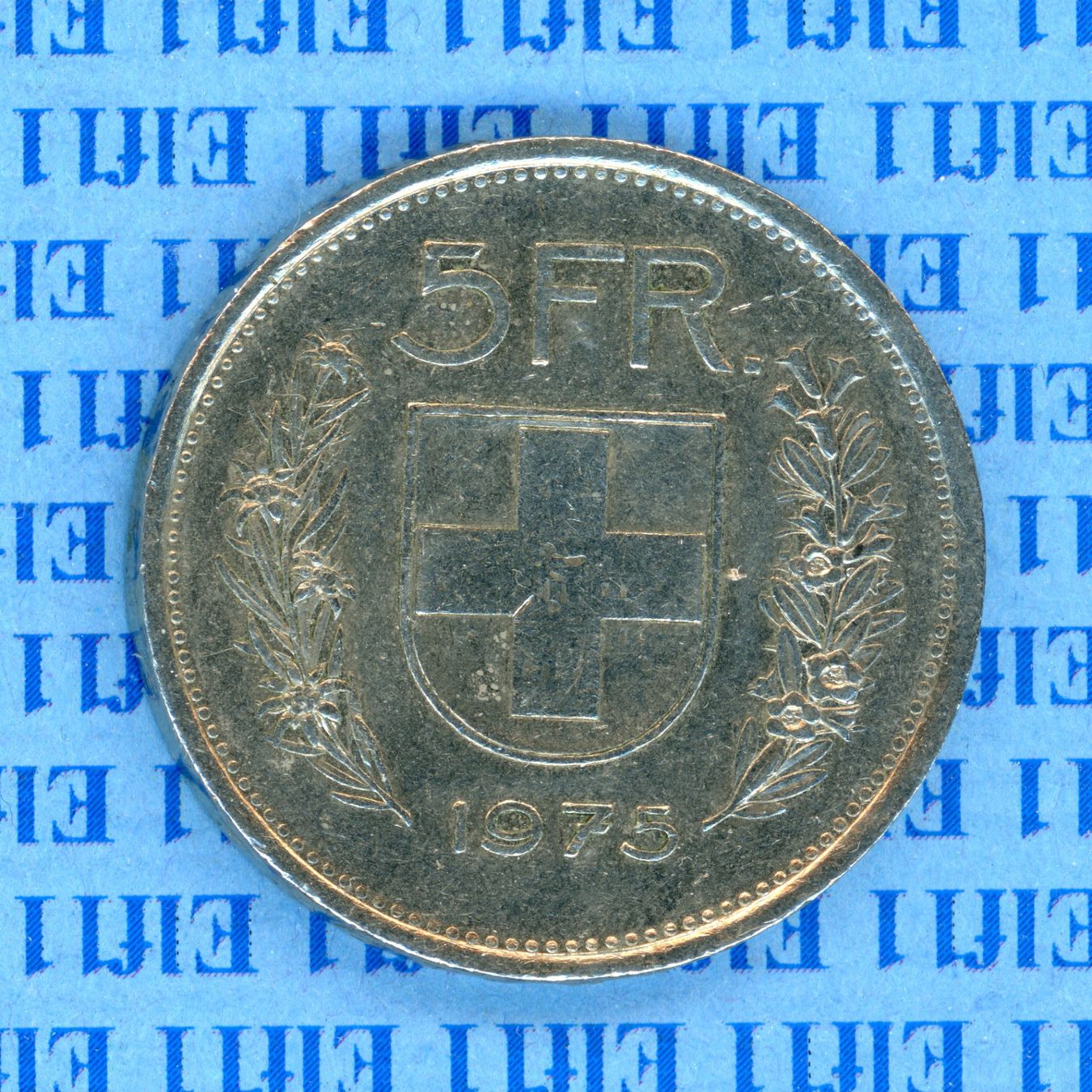 Tutti le monete: CHF___5.00 1975 -vz 5 Franken – Usato da Widnau venduto da Elf11
