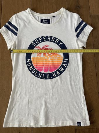 Superdry Tropics Honolulu Hawaii T-Shirt Weiss Grösse M