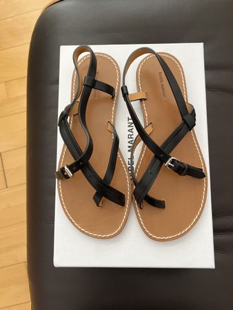 Isabel Marant Easy Sandals, Gr. 37, Schwarz, neu
