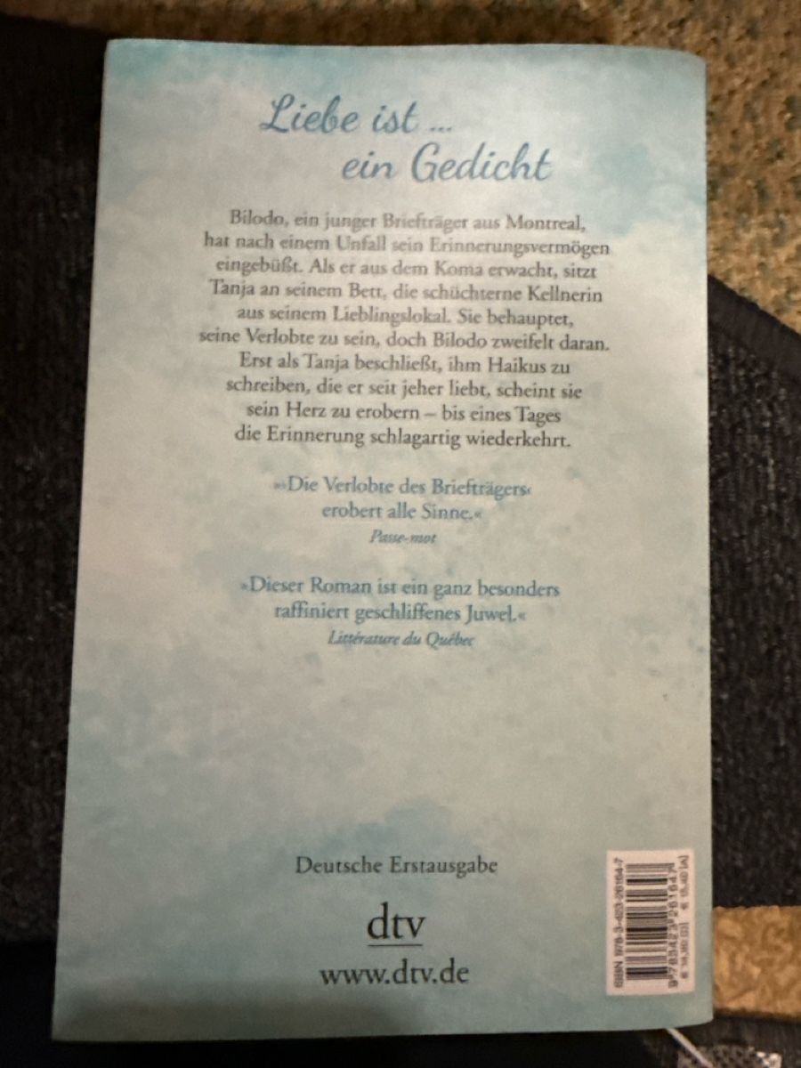Libri: Die Verlobte des Briefträgers, Roman – Usato da Zürich venduto da Krikri21 2