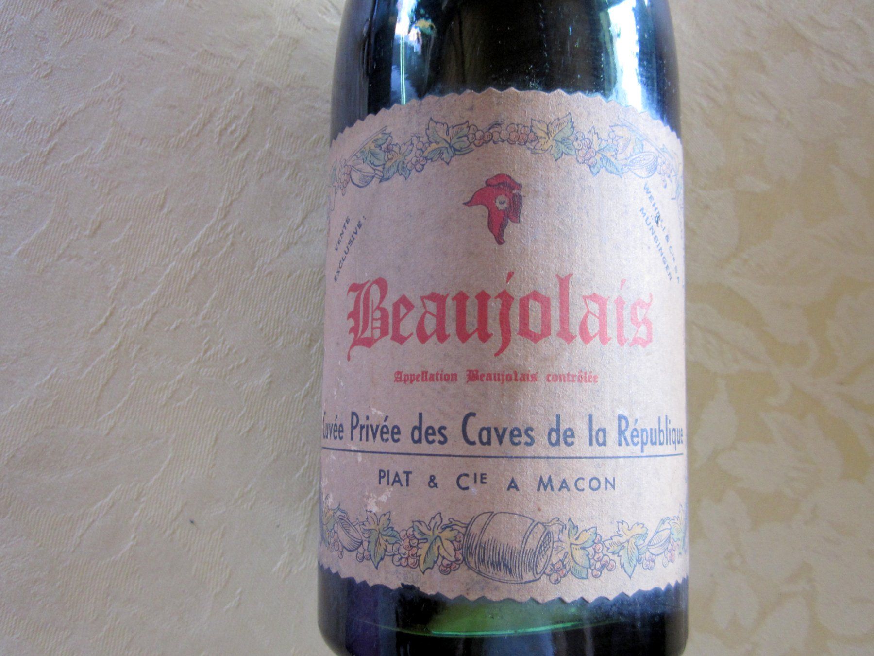 Wein: Wein Beaujolais von 1953 – Gebraucht aus Binningen von flugi30 1