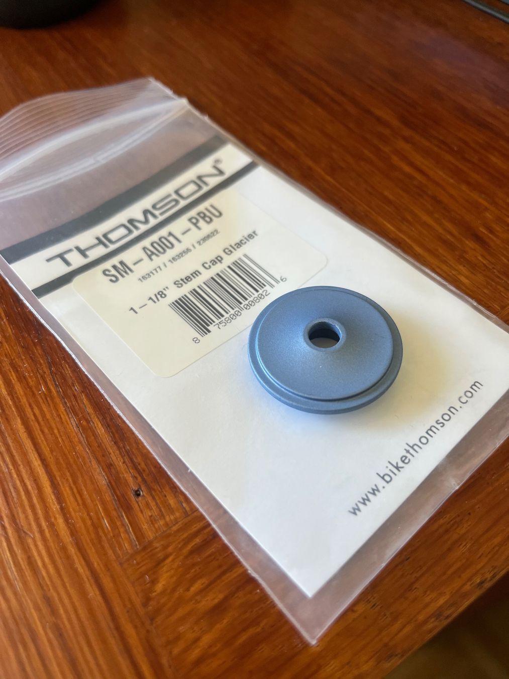 Ersatzteile: thomson stem cap blau „glacier“ – Neu und originalverpackt aus Muri b. Bern von stecknadel 1