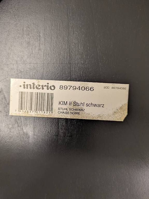 Sedie: 4x Interio KIM II Stühle schwarz – Usato da Luzern venduto da moshpit_17 4