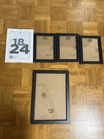 Schlichte, schwarze Bilderrahmen, 5 Stk., Top Zustand!