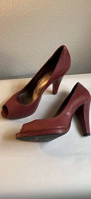 Scarpe da donna: Rote Peeptoe Pumps Gr. 40 – Usato da Zürich venduto da asc_72wl 1